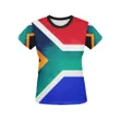 SOUTH AFRICA GRUNGE FLAG ALL OVER PRINT T-SHIRT A0