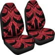 Samoan Tattoo Car Seat Covers Red TH4 - 1st rugbylife