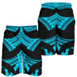 Samoan Tattoo All Over Print Men's Shorts Blue TH4 - 1st New Zealand
