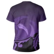 Silver Fern New Zealand T Shirt, Purple H55 - 1st New Zealand