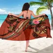 Polynesian Turtle Sarong - Tribal Tattoo with Hibiscus Coral K4 - 1st New Zealand