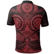 Polynesian Tattoo Polo Shirt Red TH5 - 1st New Zealand