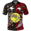New Zealand Australia Polo Shirt - Maori Aboriginal K4 - 1st New Zealand