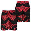 Samoan Tattoo All Over Print Men's Shorts Red TH4 - 1st New Zealand