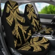 Samoan Tattoo Car Seat Covers Gold TH4 - 1st rugbylife