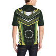 Cook Islands New Polynesian Style Polo - Dark Green - For Man - Back