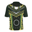 Cook Islands New Polynesian Style Polo - Dark Green - Back