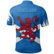 Scotland Polo Shirt Scottish Lion - Lion Hair Style TH5