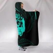 Tonga Hooded Blanket - Turquoise