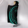 Tonga Hooded Blanket - Turquoise