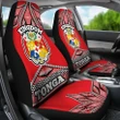 Tonga Polynesian Car Seat Covers - Coat Of Arms - Bn12