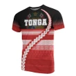 Tonga All Over T-Shirt - Octopus Leg Red Black  - Bn09