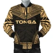Tonga Polynesian Chief Men's Bomber Jacket - Gold Version