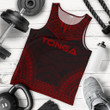 Tonga Men'S Tank Top - Polynesian Chief Red Version - Bn10
