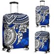 Tonga Polynesian Luggage Cover - Blue Turtle