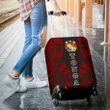 Tonga Luggage Cover - Polynesian Tattoo Red - Bn09