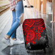 Tonga Polynesian Luggage Cover - Red Turtle