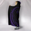 Tonga Hooded Blanket - Purple