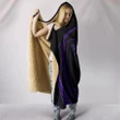 Tonga Hooded Blanket - Purple  - J96
