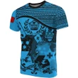 Tonga Blue Coat Of Arms T-Shirt | High Quality | Hot Sale