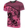 Tonga Pink Coat Of Arms T-Shirt | High Quality | Hot Sale