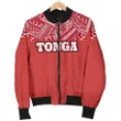 Tonga Women's Bomber Jacket - Polynesian Design