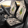 (Alo) Wallis and Futuna Car Seat Covers - The Beige Hibiscus (Set of Two) | High Quality
