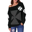Wallis and Futuna Women's Off Shoulder Sweater | Clothing | Apparel | rugbylife