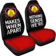 (Sivage) Wallis and Futuna Car Seat Covers Couple Valentine Nothing Make Sense (Set of Two) | rugbylife