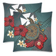 Wallis And Futuna Pillow Cases - Blue Turtle Tribal | Love The World