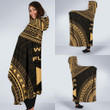 Wallis And Futuna Polynesian Chief Hooded Blanket - Gold Version