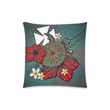 Wallis And Futuna Pillow Cases - Blue Turtle Tribal A02