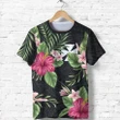 Wallis And Futuna T-Shirt Coat Of Arms Hibiscus
