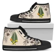(Alo) Wallis and Futuna High Top Shoes - The Beige Hibiscus | Women & Men | Footwear