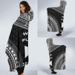Wallis And Futuna Polynesian Chief Hooded Blanket - Black Version