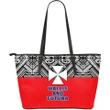 Wallis And Futuna Leather Tote Bag - Polynesian Style - Bn09 |Bags| Love The World
