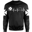 Wallis and Futuna Sweatshirt Heartbeat (Women's/Men's) A7