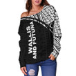Wallis And Futuna Women's Off Shoulder Sweater - Curve Style - Bn09