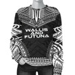 Wallis And Futuna Women's Sweater - Polynesian Chief Black Version