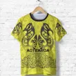 (Custom Personalised) Aotearoa Maori Rugby T Shirt New Zealand Mount Taranaki Manaia, Custom Text And Number TH6