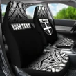 Fiji Tapa Custom Personalised Car Seat Covers - Black Fog