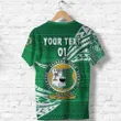 (Custom Personalised) Liahona High School T Shirt Unique Version - Green, Custom Text and Number K8