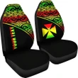Wallis and Futuna Polynesian Custom Personalised Car Seat Covers - Reggae Curve