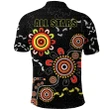 (Custom Personalised) All Stars Polo Shirt Style Shimmering Indigenous Back | Rugbylife.co
