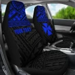 Wallis and Futuna Polynesian Custom Personalised Car Seat Covers Blue