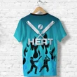 Brisbane Heat T Shirt Fire Style K4