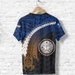 Marshall Islands T-Shirt Turtle Polynesian Wave Style TH5