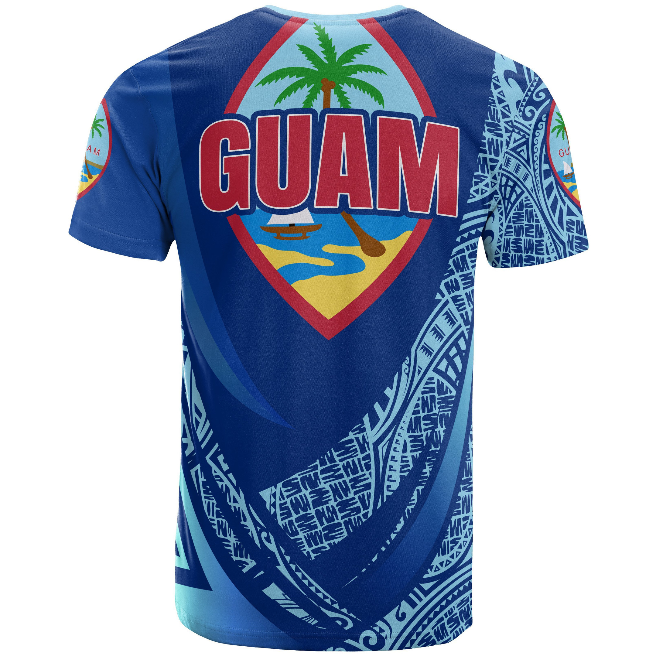 Guam T-Shirt - Polynesian Patterns Sport Style - BN01
