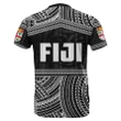 Fiji Rugby Polynesian Patterns T-Shirt White TH4
