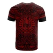 Tahiti All T-Shirt - Tahiti Coat Of Arms Polynesian Red Black Bn10